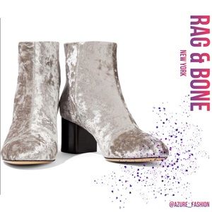 RAG & BONE Drea Booties in Dove Velvet!